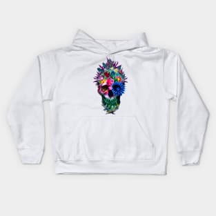 Floral Skull Kids Hoodie